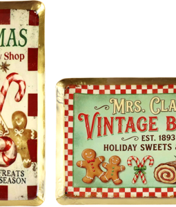 1594 TRAYS VINTAGE BAKERY S/2